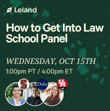 How to Get Into Law School Panel