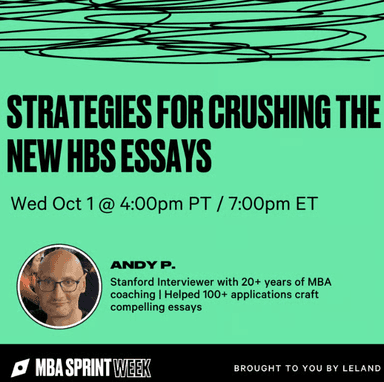 Strategies for Crushing the New HBS Essays