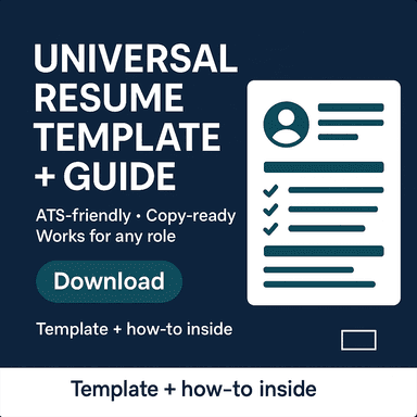 Resume Template (With Guide)