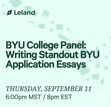 BYU College Panel: Writing Standout BYU Application Essays