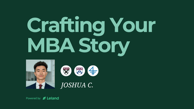 Craft Your MBA Story