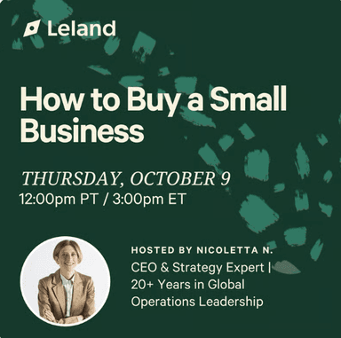 How to Buy a Small Business