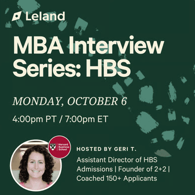 MBA Interview Series: HBS