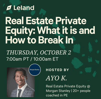 Real Estate Private Equity: What it is and How to Break In