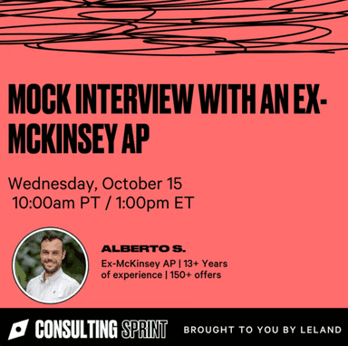 Mock Interview with an Ex-McKinsey AP