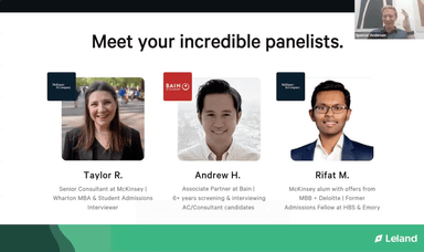 MBA to Consulting Panel