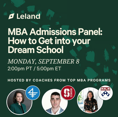MBA Admissions Panel: How to Get into your Dream School