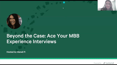 Beyond the Case: Ace Your MBB Behavioral Interviews
