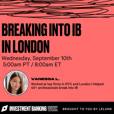 Breaking into IB in London
