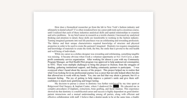 From Fashion to Fillings: A Unique Dental School Sample PS