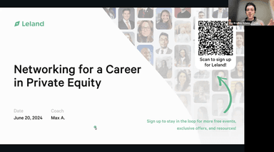 Networking for a Career in Private Equity