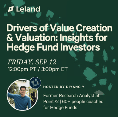 Drivers of Value Creation & Valuation: Insights for Hedge Fund Investors