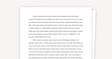 Personal Statement - Harvard Law School