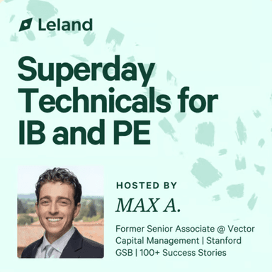 Superday Technicals for IB and PE