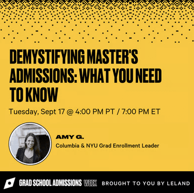(Sept 2025) Demystifying Master's Admissions: What You Need to Know