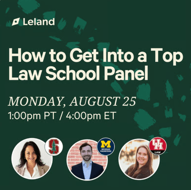 How to Get Into a Top Law School Panel