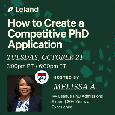 How to Create a Competitive PhD Application