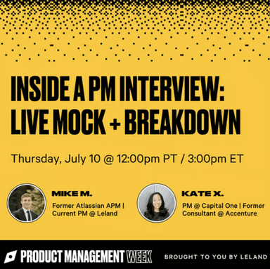 Inside a PM Interview: Live Mock + Breakdown