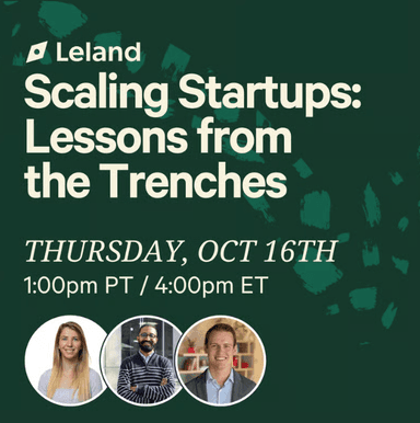 Scaling Startups: Lessons from the Trenches