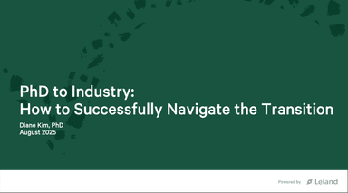 PhD to Industry Transition Overview