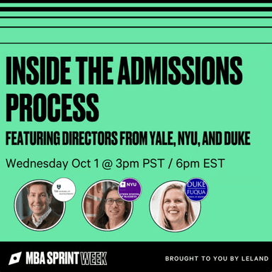 Inside the Admissions Process: Featuring Directors from Yale, NYU, and Duke