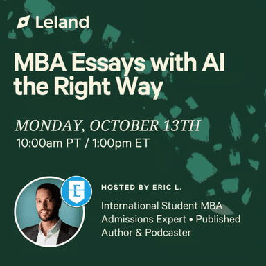 MBA Essays with AI the Right Way