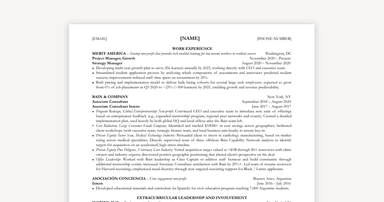 Wharton Resume – Consulting, Education Access, and Startup Strategy