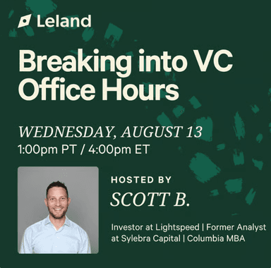 Breaking into VC Office Hours