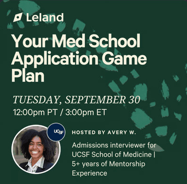 Your Med School Application Game Plan