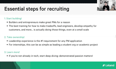 Steps for Building the Skills to Succeed in PM Recruiting