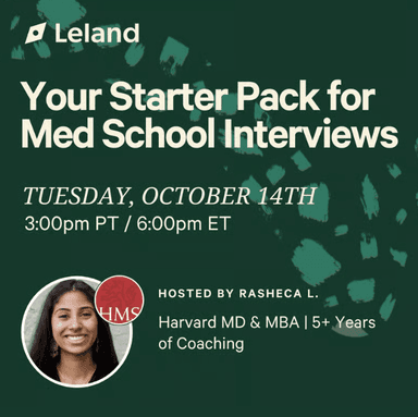 Your Starter Pack for Med School Interviews