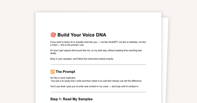 Build Your Voice DNA (For AI That Sounds Like You)