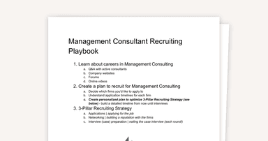 The 3-Pillar Strategy to Land a Consulting Offer
