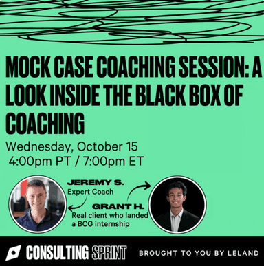 Mock Case Coaching Session: A Look Inside the Black Box of Coaching