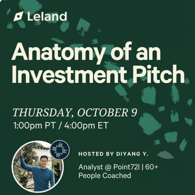 Anatomy of an Investment Pitch