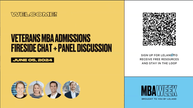 Veterans MBA Admissions: Fireside Chat + Panel Discussion