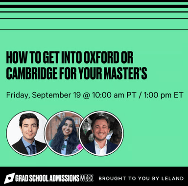 How to Land a Place at Oxford or Cambridge Panel