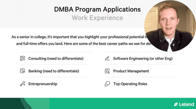 Framing Professional Potential and Full-Time Work Experience