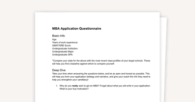Unlock Your MBA Application Story