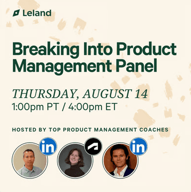 Breaking Into Product Management Panel