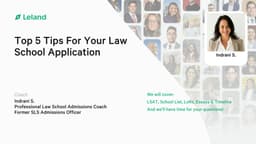 Top 5 Tips for Your Law School Application
