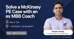 Solve a McKinsey PE Case with an ex-MBB Coach