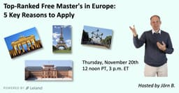 Top-Ranked Free Master's in Europe: 5 Key Reasons to Apply