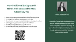 Non-Traditional Background? Here’s How to Make the MBA Adcom Say Yes
