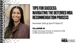 Tips for Success: Navigating the Deferred MBA Recommendation Process