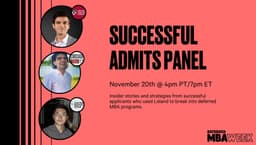 Successful Admits Panel