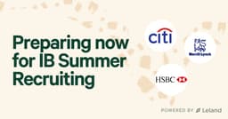 Preparing now for IB Summer Recruiting