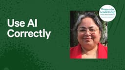 Use AI Correctly