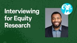 Interviewing for Equity Research